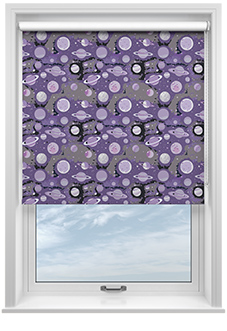 Interstellar, Violet Cosmos - Twist&Fit Roller Blind
